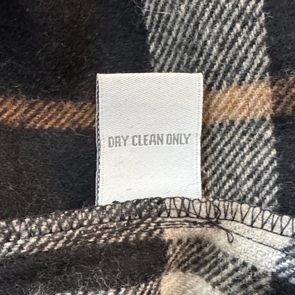 Keren Hart Plaid Belted Coatigan size XL - Picture 10 of 13